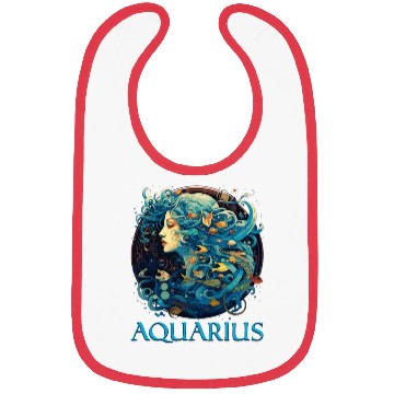 Discover Embrace Your Aquarius Identity: Aquarius Zodiac Bibs