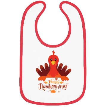 Discover happy Thanksgiving Bibs