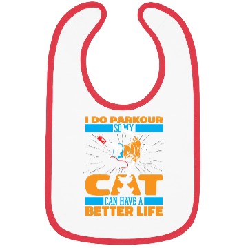 Discover Parkour Free Running Cat Bibs