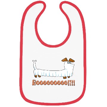 Discover Halloween Dachshund Ghost Design Bibs