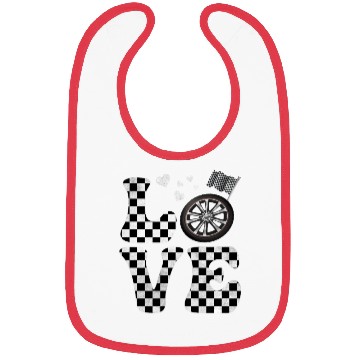 Discover Drag Racing Drag Race LOVE Bibs