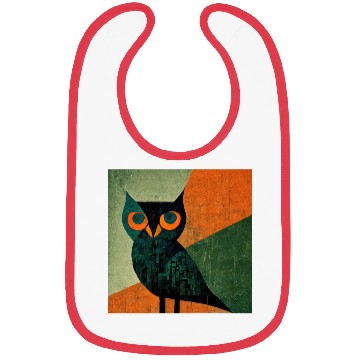 Discover Mod Owl: Orange Beak Owl Bibs
