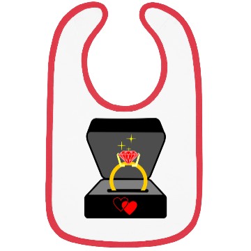 Discover Wedding ring in box Jeweler logo Bibs