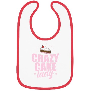 Discover Crazy Cake Lady Pastry Chef Cake Bibs