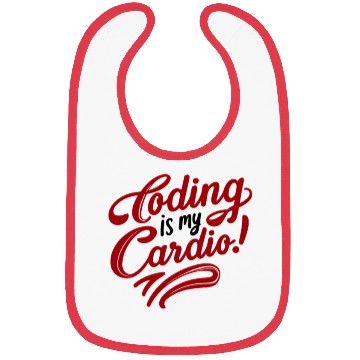 Discover Coding Is My Cardio | Techy Coder Fashion Bibs