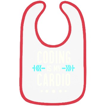 Discover Coding Is My Cardio | Geeky Software Developer Bibs