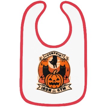 Discover Pumpkin Iron Gym Bibs