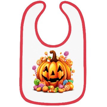 Discover Funny Halloween Cute Pumpkin Sugar Spell Bibs