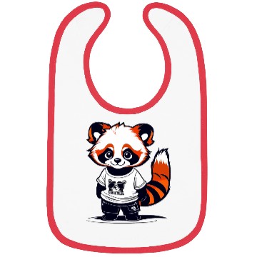 Discover Red Panda Cub Bibs