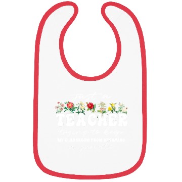 Discover Teacher Funny Flower Classroom Jungle Bibs