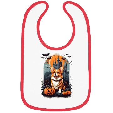 Discover Bewitching Corgi Tails: A Halloween Extravaganza! Bibs