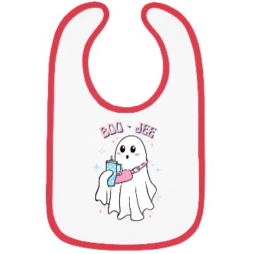 Discover BOO-JEE Spooky Cute Ghost Halloween Costume Design Bibs