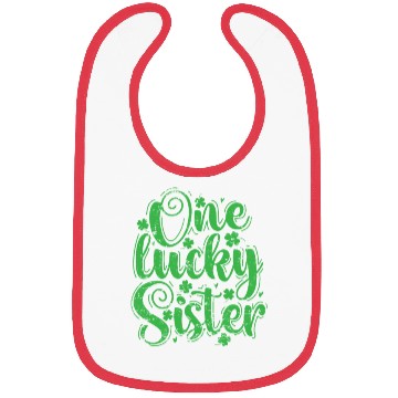 Discover One Lucky Sister St. Patrick's Day Bibs