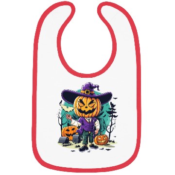 Discover Boy Candy Punppkin Halloween Bibs