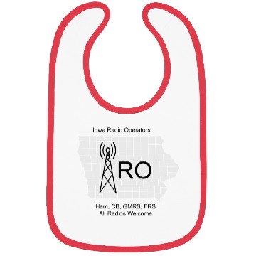 Discover IRO Logo Grayscale Bibs