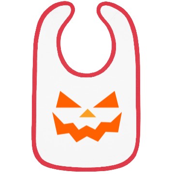 Discover pumpkin halloween scary face outline horror design Bibs