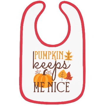 Discover Funny Pumpkin keeps Me Nice Bibs