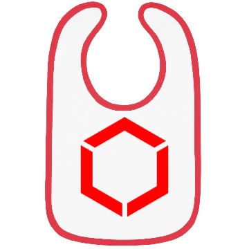 Discover Red Hexagon Shape Bibs