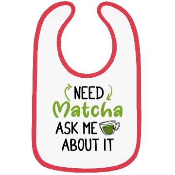 Discover Green Tea Lover Japanese Matcha Latte Drink Matcha Bibs