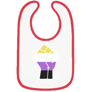 Discover Nonbinary Pride Fist Design for Equality Bibs