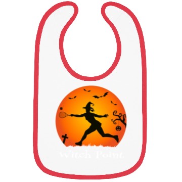 Discover Tennis Halloween Witch Bibs