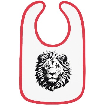 Discover Black and white Lion Bibs