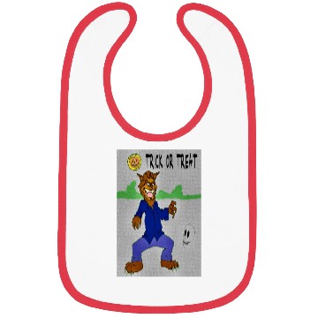 Discover Weird Wolf Out for Halloween Bibs