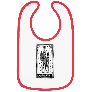 Discover Asparagus Tarot Card - Black Ink Bibs