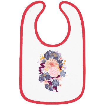 Discover Composition of water lilies, hydrangeas & succulen Bibs