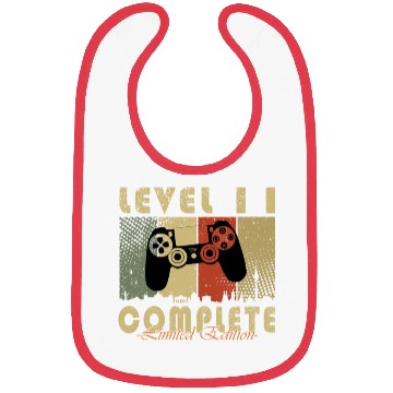 Discover 11th birthday level 11 gamer gift Bibs