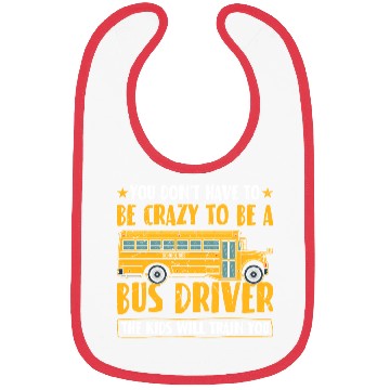 Discover Funny School Bus Driver Bibs