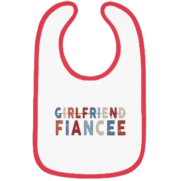 Discover Girlfriend Fiancee Couple Engagement Engaged Bibs