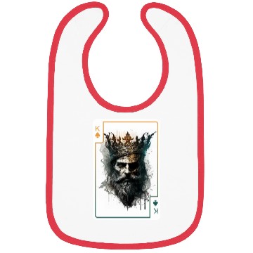 Discover King Spades Halloween Creepy Gothic Poker Bibs