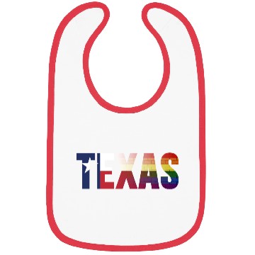 Discover Rainbow Texas Flag Design for proud LGBT+ Texan Bibs