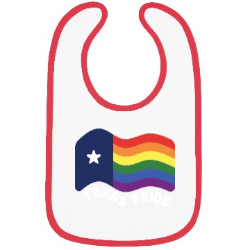 Discover Rainbow Texas Flag Design for proud LGBT+ Texan Bibs