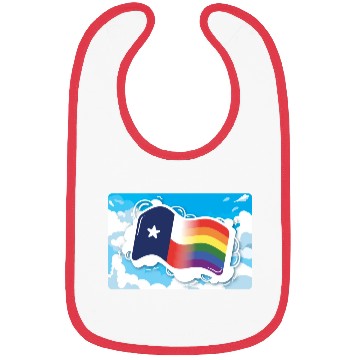 Discover Texas Flag Pride Design for proud LGBT+ Texan Bibs