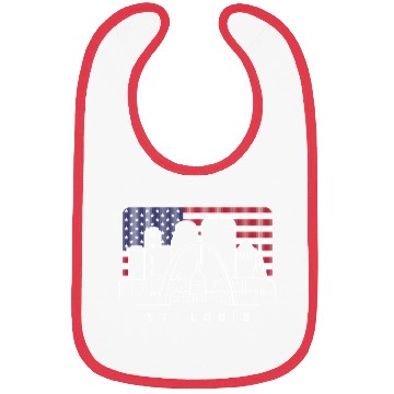 Discover St. Louis Missouri American Flag Bibs