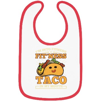 Discover Fitness, Taco, Funny, Gym, Bibs
