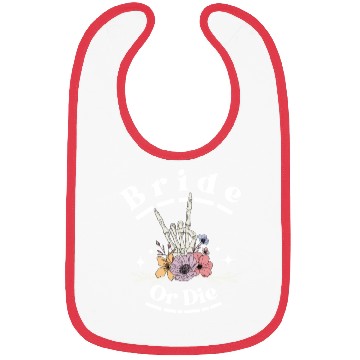Discover Bride Or Die Skeleton Hand Gothic Bachelorette Bibs