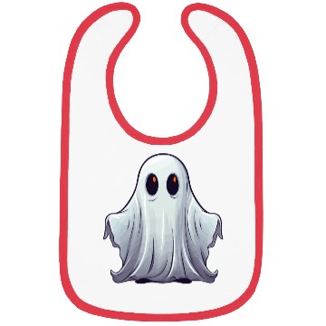 Discover Funny Halloween Pumpkin With Cute Ghost Bibs
