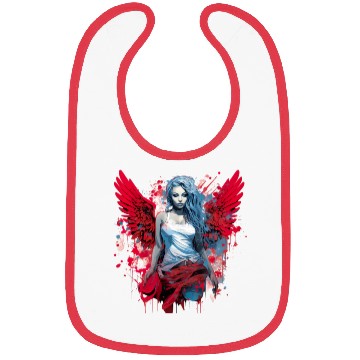 Discover Woman with Angel Wings Angel Esoteric Wings Bibs