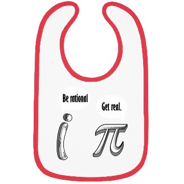 Discover Be Rational Get Real, Math Pi Day Bibs
