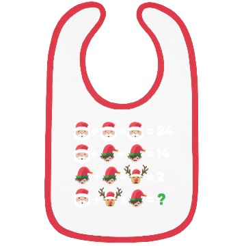 Discover Math Operation Santa Claus Christmas Bibs