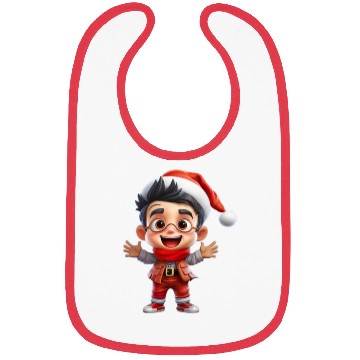 Discover WhimsySprinkle Jovial Christmas Kid Bibs