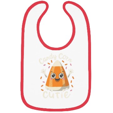 Discover candy corn cutie Halloween Gift Bibs