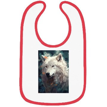 Discover white wolf Bibs