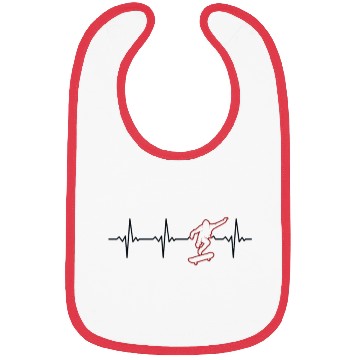 Discover Skateboard Heartbeat Skatergirl Skaterboy Bibs