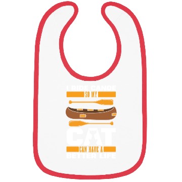 Discover Canoe Canoeing Canoeist Cat Bibs