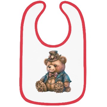 Discover Steampunk Vintage Teddy Bear Bibs