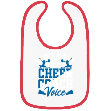 Discover Don't Make Me Use My Cheer Coach Voice Cheerleader Bibs